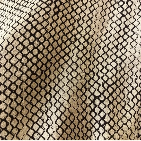 Eileen Fisher Silk Gray and Beige Elastic-Waist Full-Length Pant Large - Picture 12 of 13